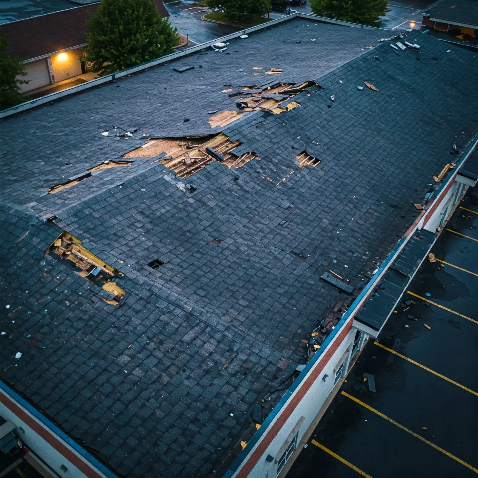 Commercial Roof Fire Damage Repair in Santa Clara, CA