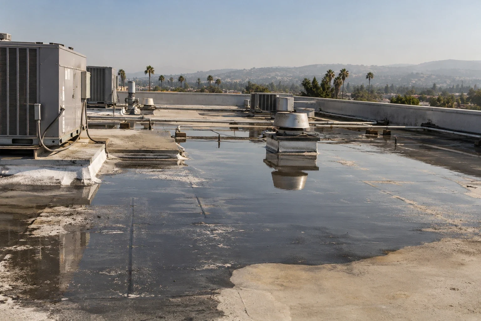 Ponding Water Roof Repair